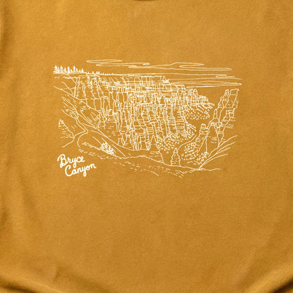 Bryce Line Drawing Cotton T-Shirt
