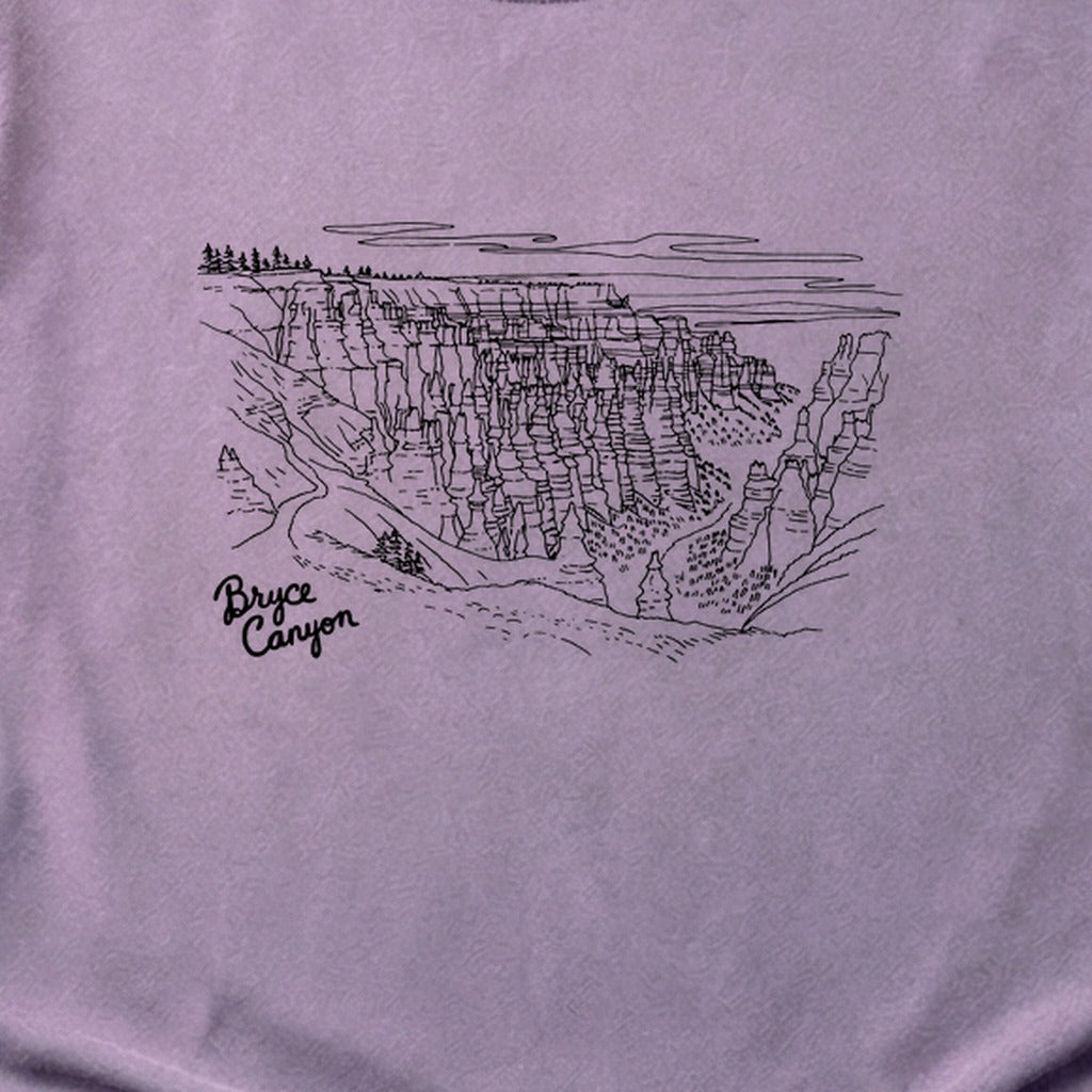 Bryce Line Drawing Cotton T-Shirt