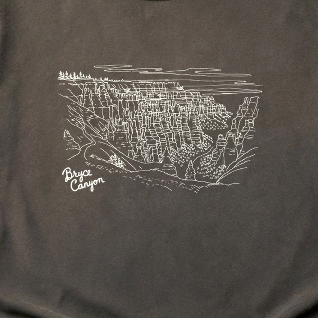Bryce Line Drawing Cotton T-Shirt