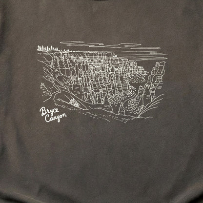 Bryce Line Drawing Cotton T-Shirt