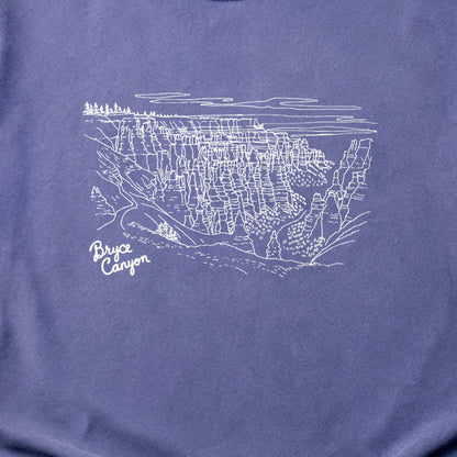 Bryce Line Drawing Cotton T-Shirt