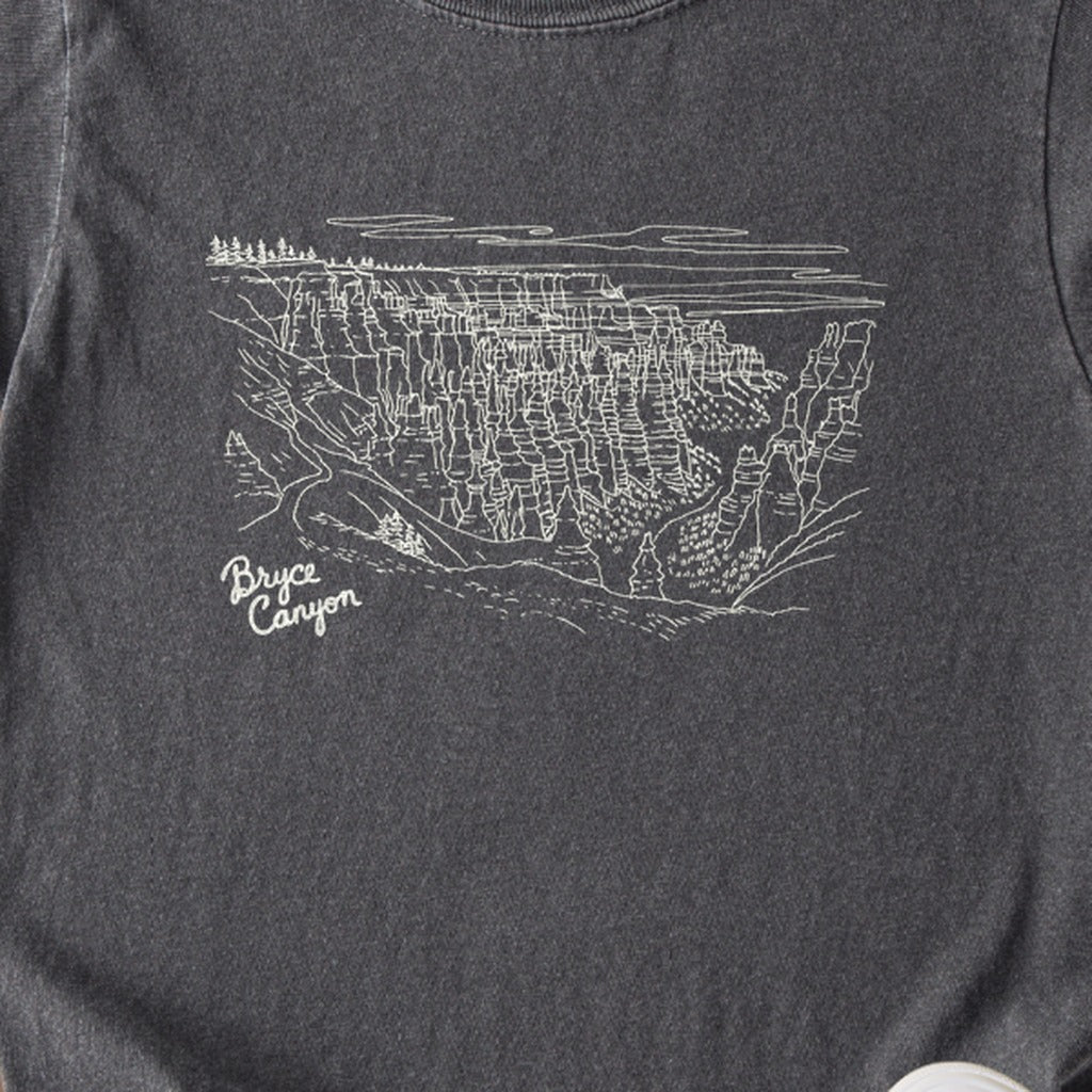Bryce Line Drawing Kids Cotton T-Shirt