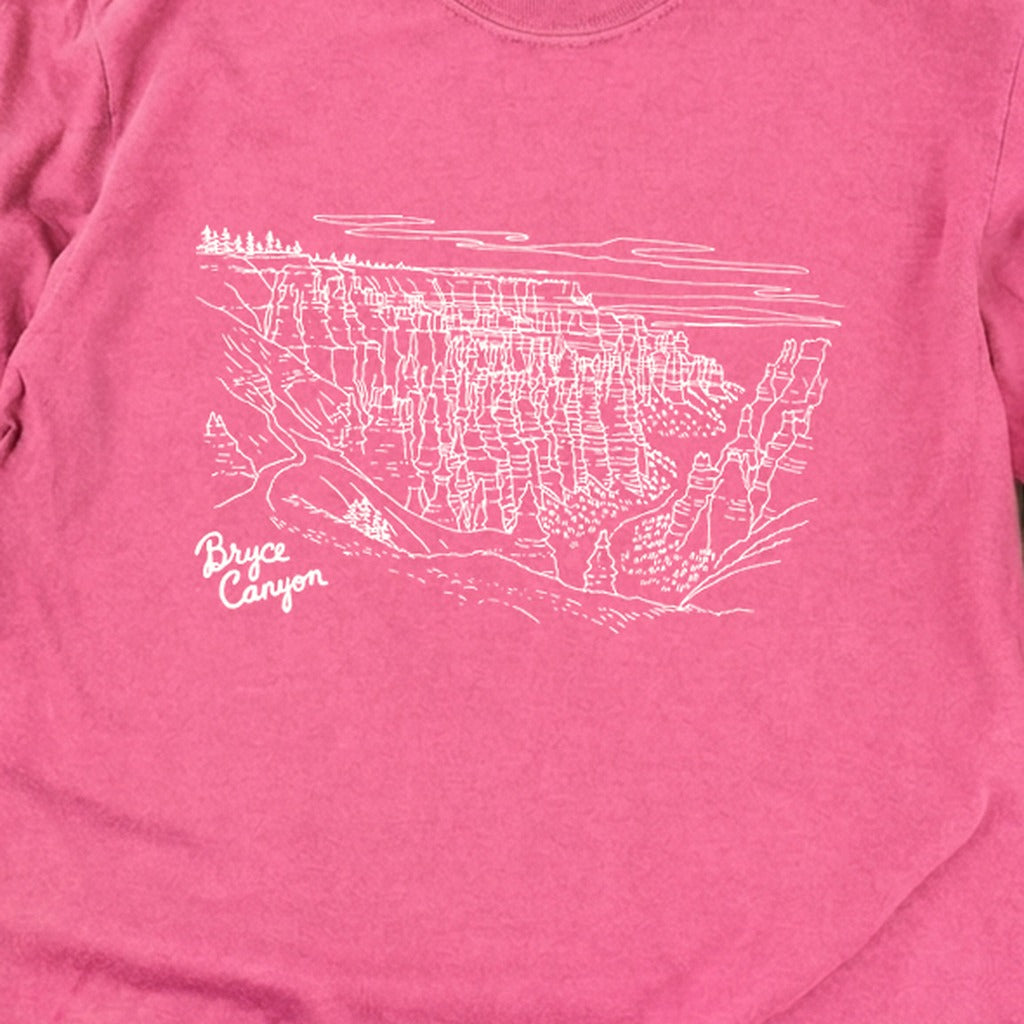 Bryce Line Drawing Cotton Long Sleeve