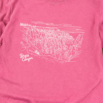Bryce Line Drawing Cotton Long Sleeve