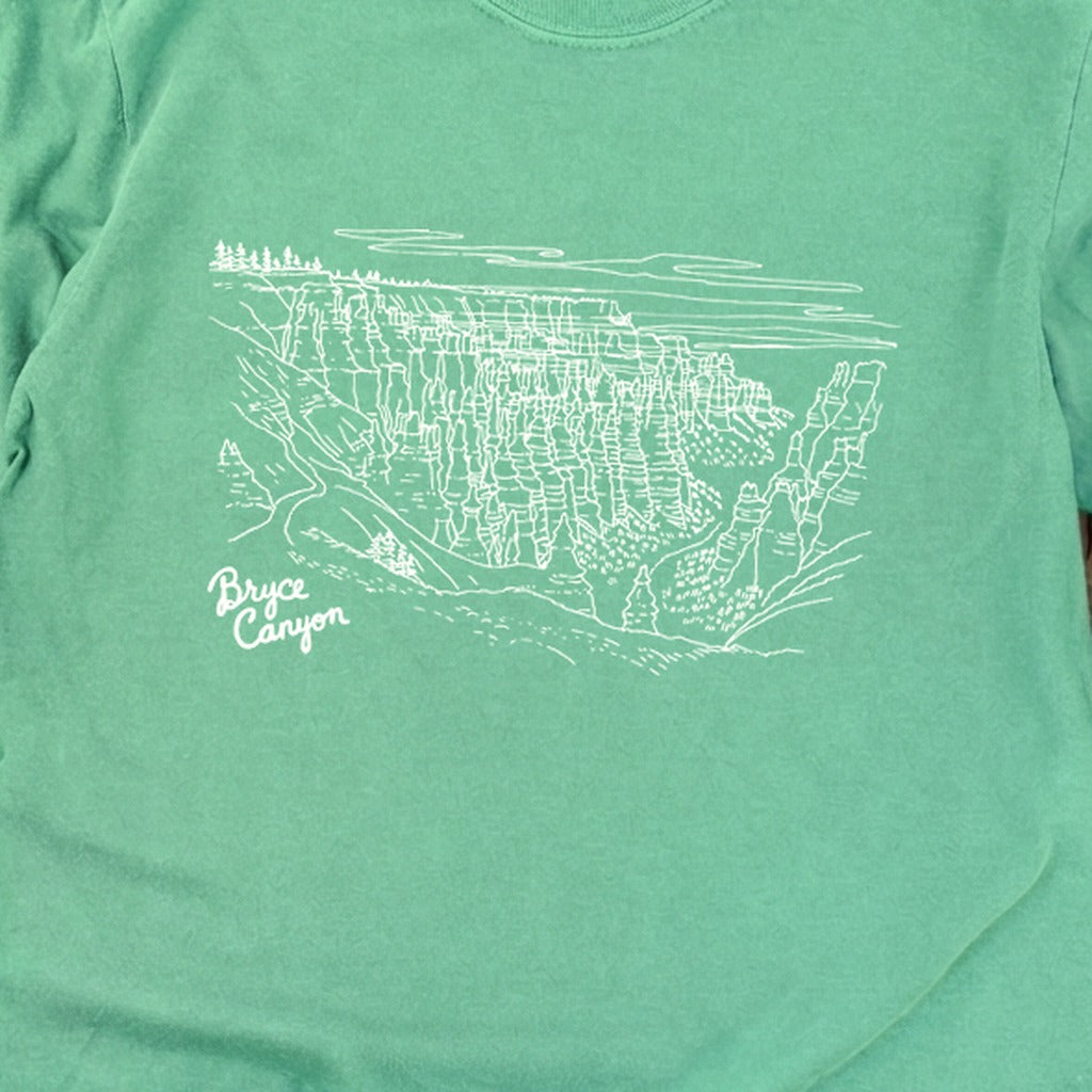 Bryce Line Drawing Cotton Long Sleeve