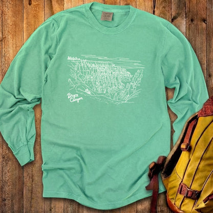 Bryce Line Drawing Cotton Long Sleeve