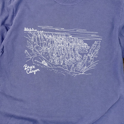 Bryce Line Drawing Cotton Long Sleeve