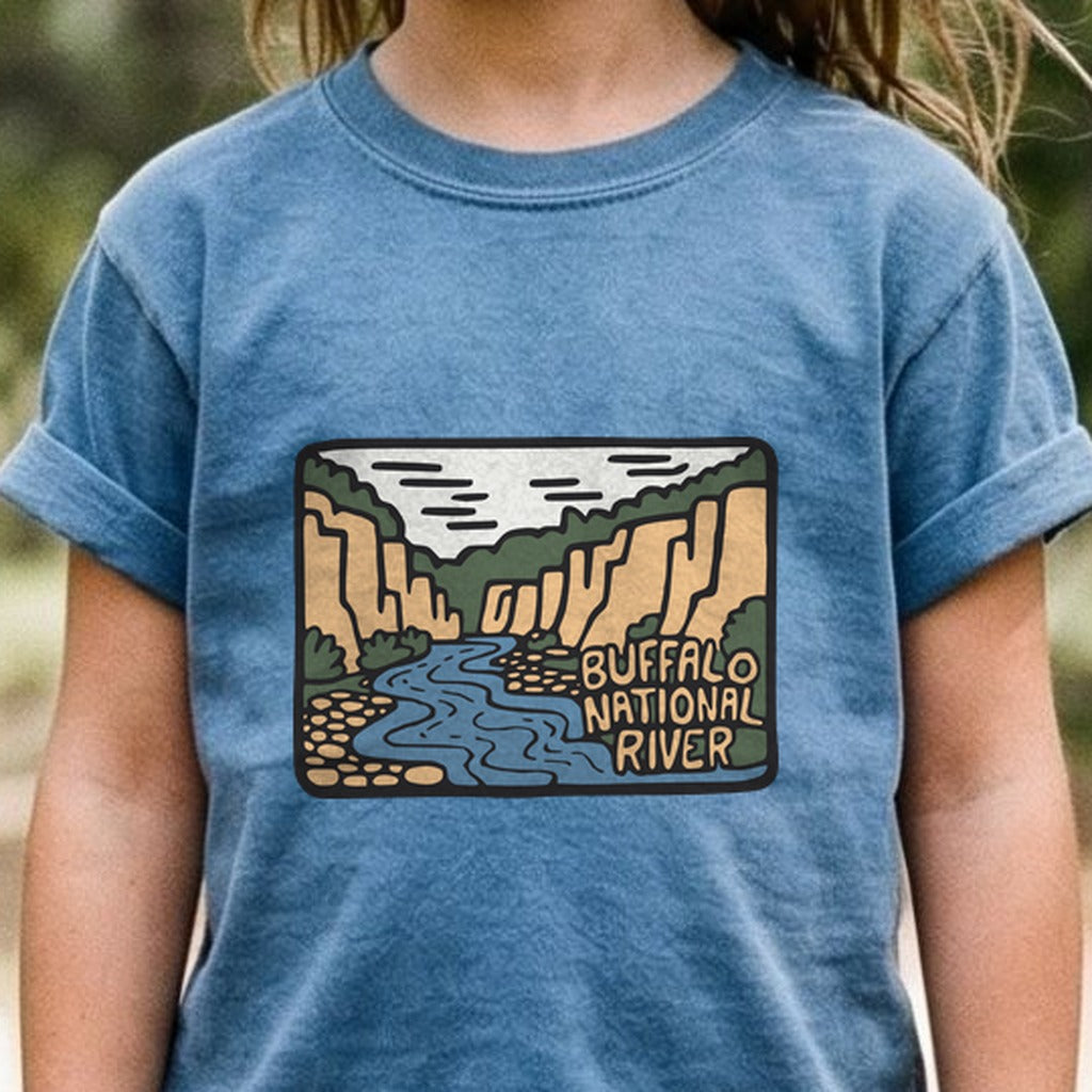 Buffalo National River Kids Cotton T-Shirt