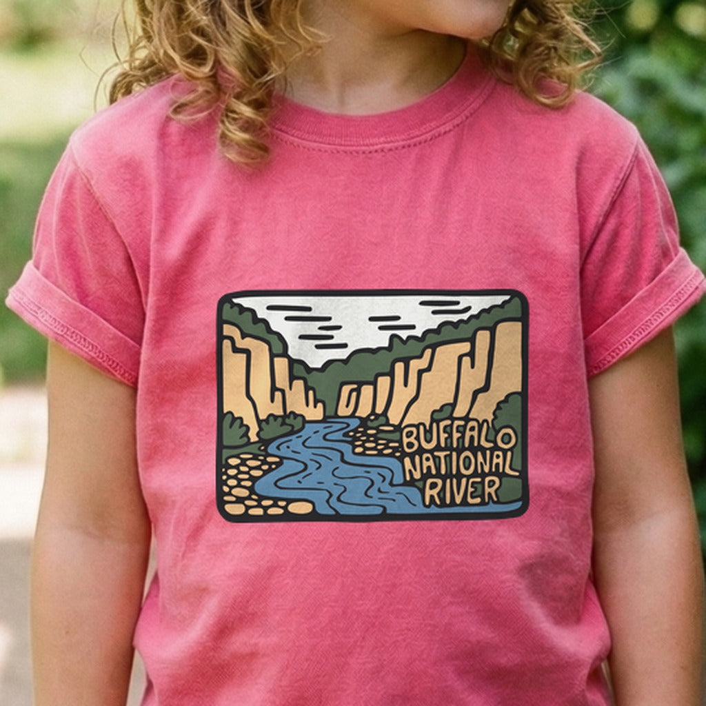Buffalo National River Kids Cotton T-Shirt