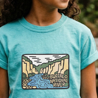 Buffalo National River Kids Cotton T-Shirt