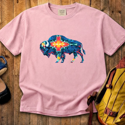 Buffalo Southwestern Mosaic Cotton T-Shirt