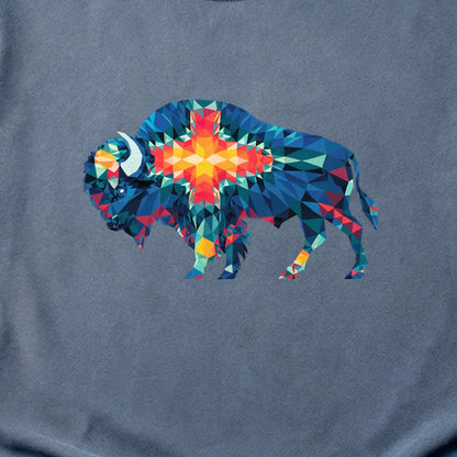 Buffalo Southwestern Mosaic Cotton T-Shirt