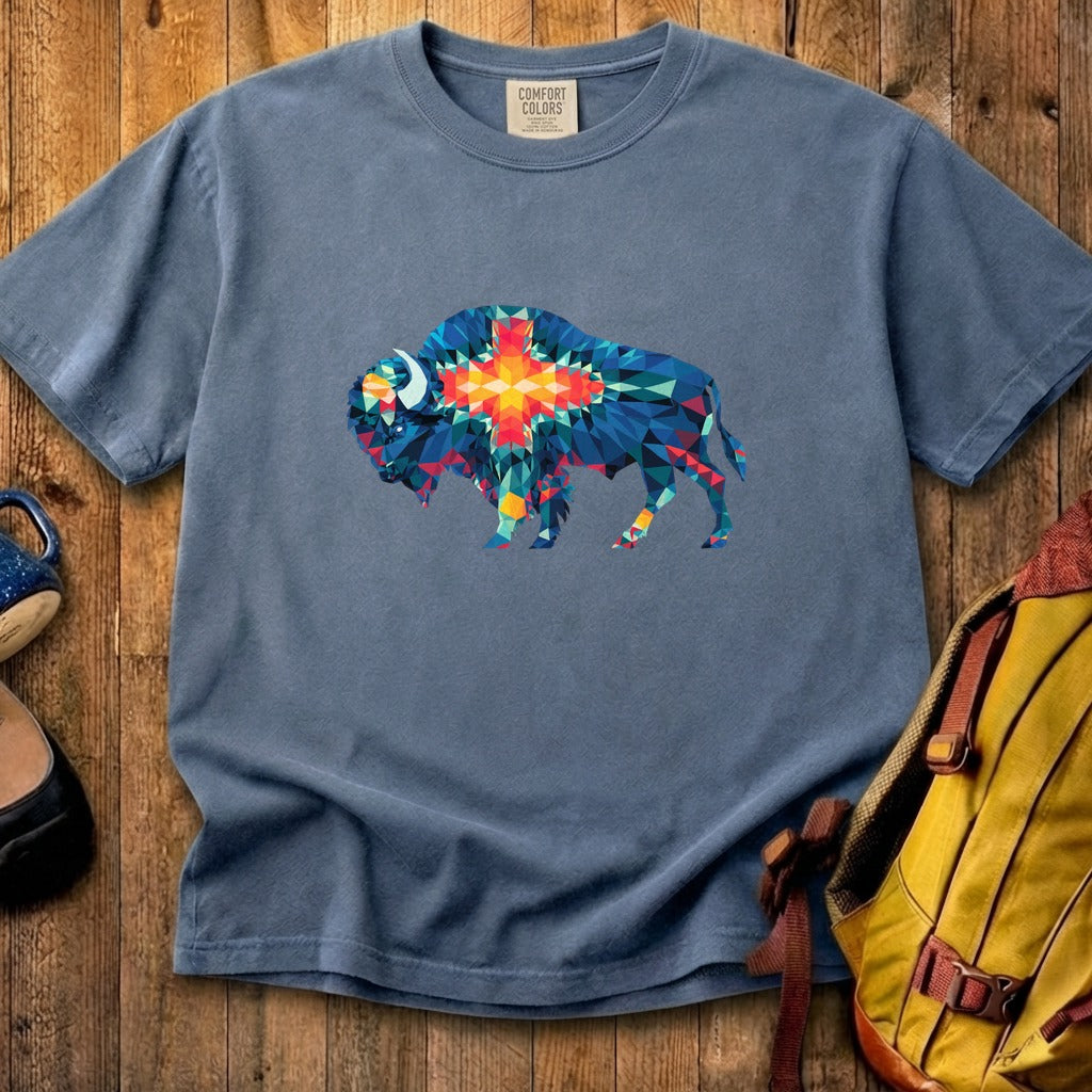 Buffalo Southwestern Mosaic Cotton T-Shirt