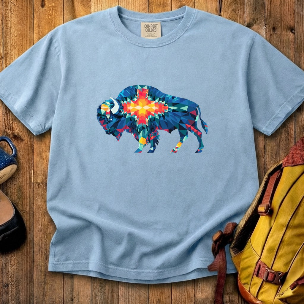 Buffalo Southwestern Mosaic Cotton T-Shirt