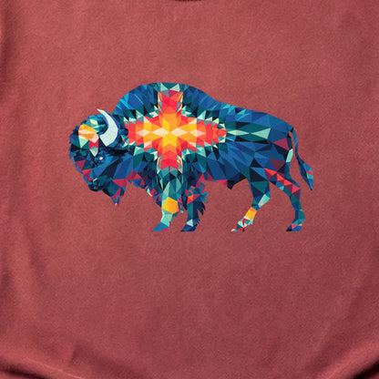 Buffalo Southwestern Mosaic Cotton T-Shirt