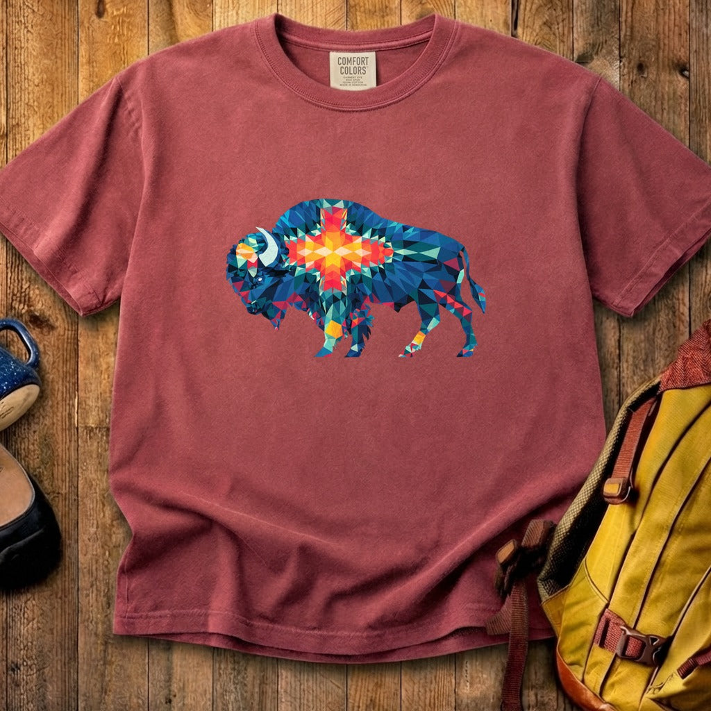 Buffalo Southwestern Mosaic Cotton T-Shirt