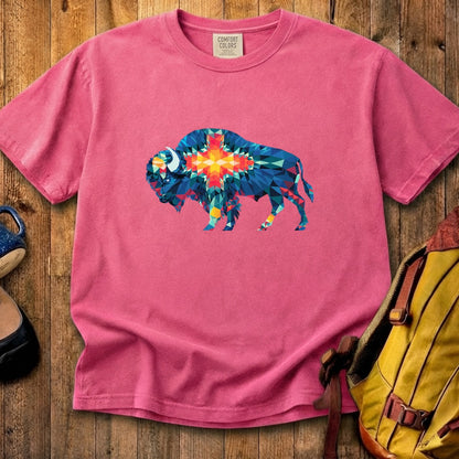 Buffalo Southwestern Mosaic Cotton T-Shirt