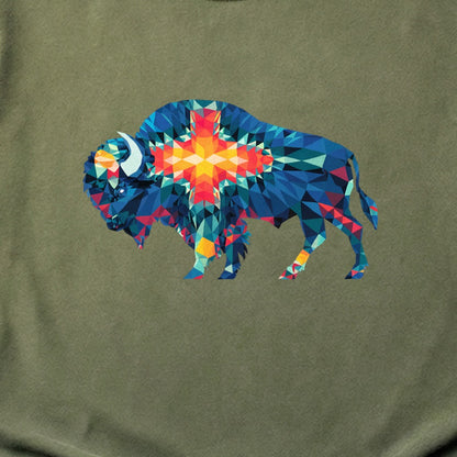 Buffalo Southwestern Mosaic Cotton T-Shirt