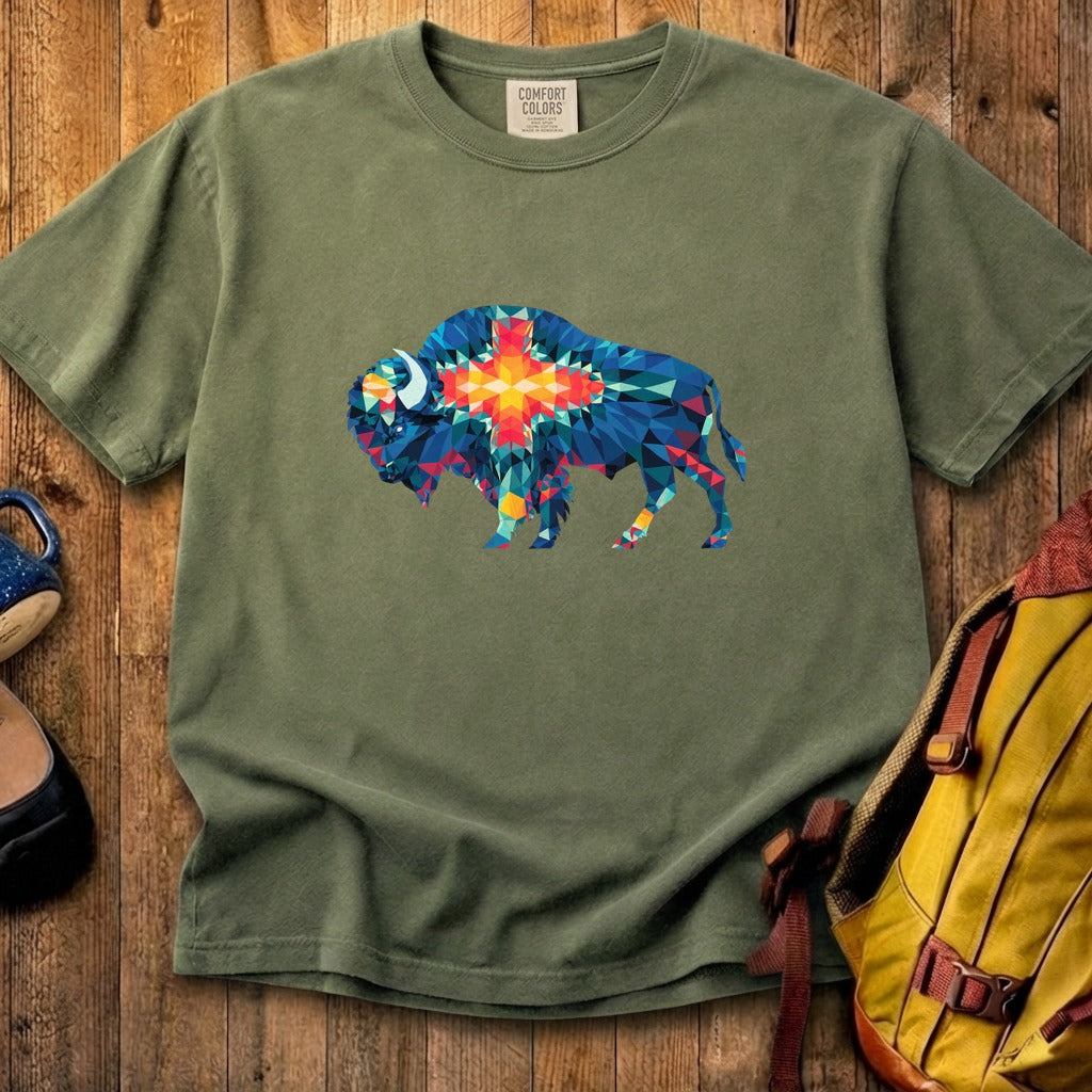 Buffalo Southwestern Mosaic Cotton T-Shirt