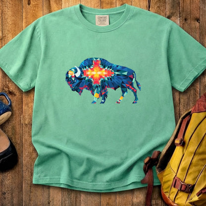 Buffalo Southwestern Mosaic Cotton T-Shirt