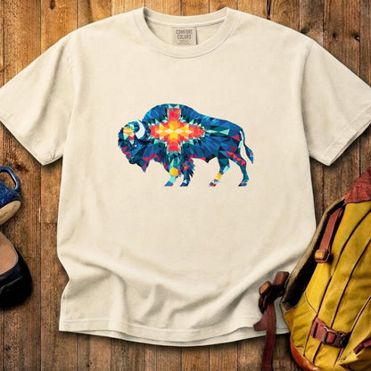 Buffalo Southwestern Mosaic Cotton T-Shirt