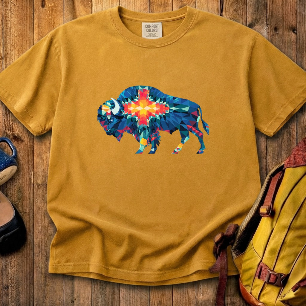 Buffalo Southwestern Mosaic Cotton T-Shirt