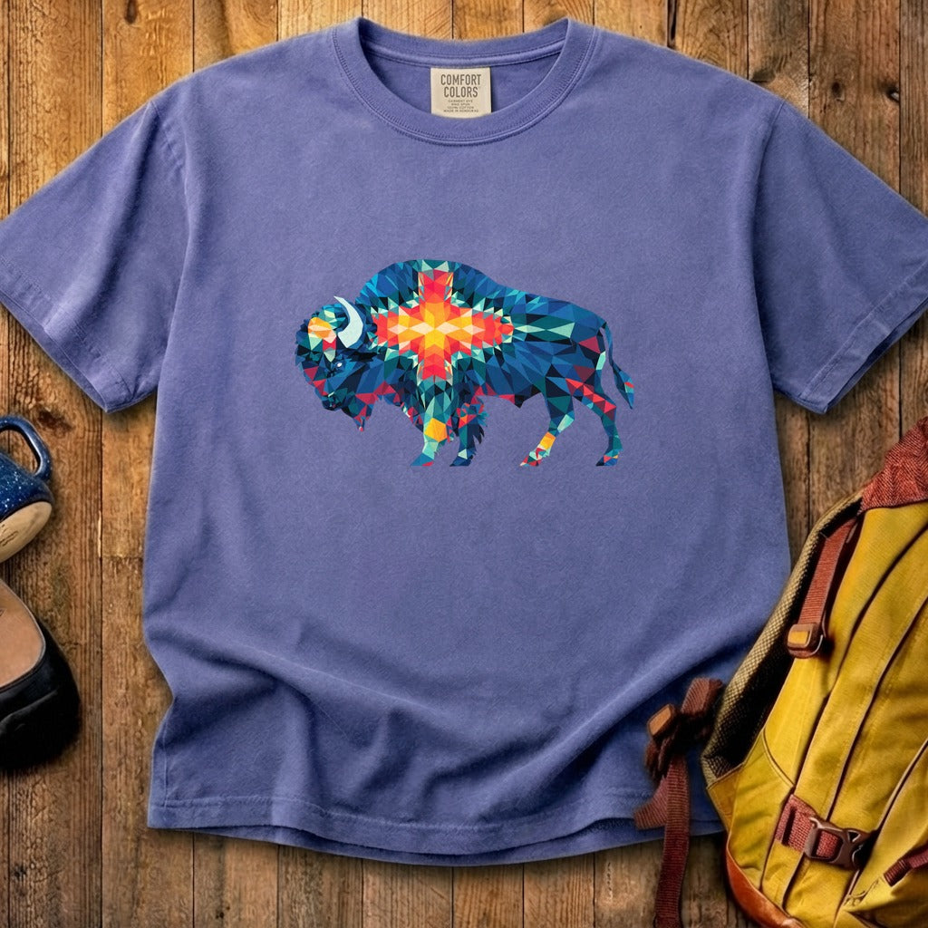 Buffalo Southwestern Mosaic Cotton T-Shirt