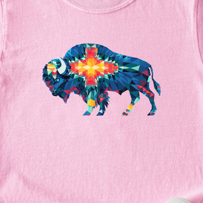 Buffalo Southwestern Mosaic Kids Cotton T-Shirt
