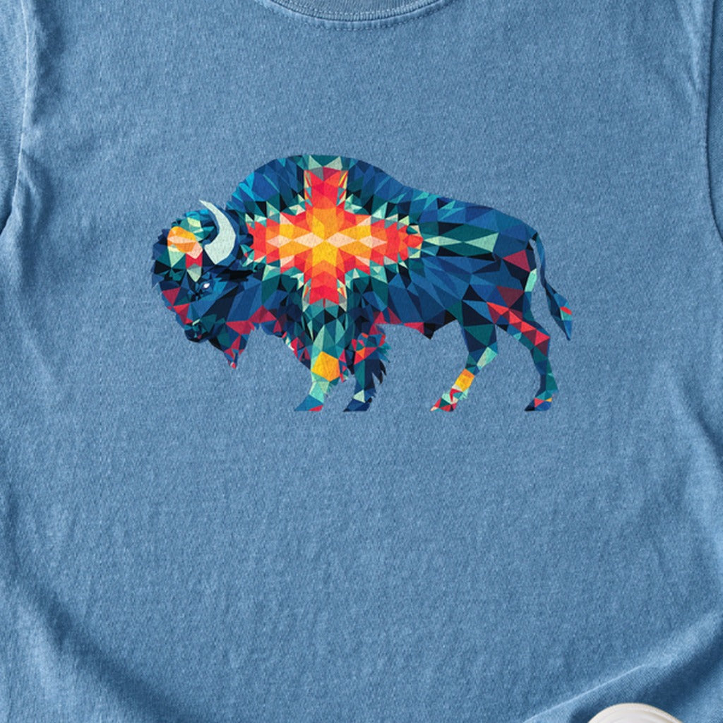 Buffalo Southwestern Mosaic Kids Cotton T-Shirt
