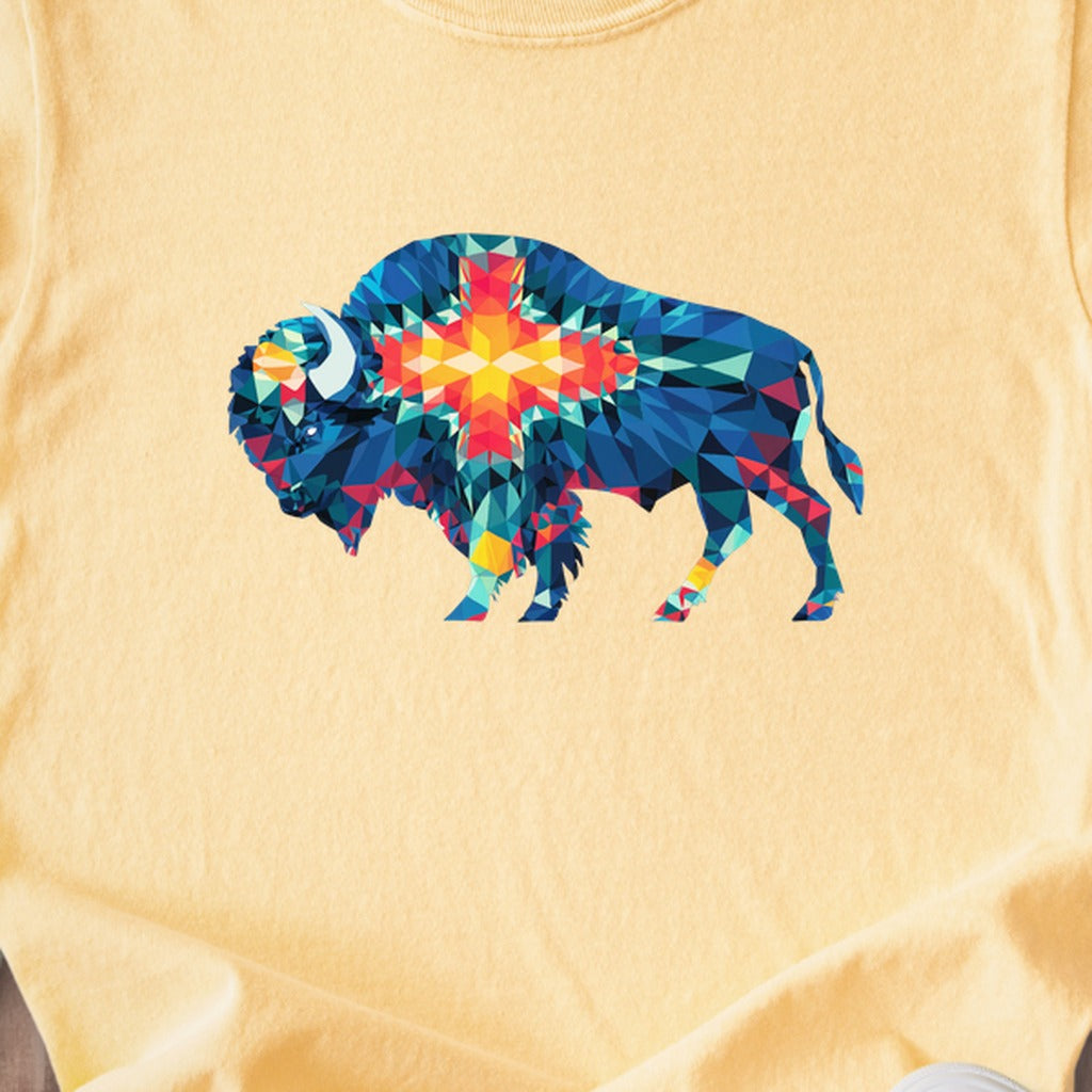 Buffalo Southwestern Mosaic Kids Cotton T-Shirt