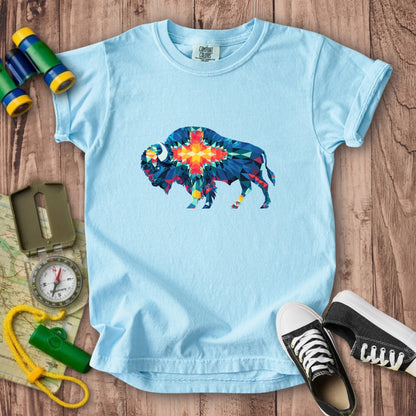Buffalo Southwestern Mosaic Kids Cotton T-Shirt