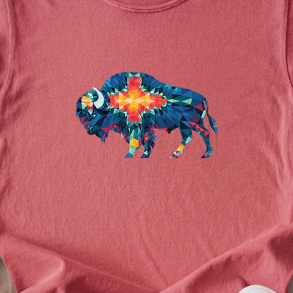 Buffalo Southwestern Mosaic Kids Cotton T-Shirt