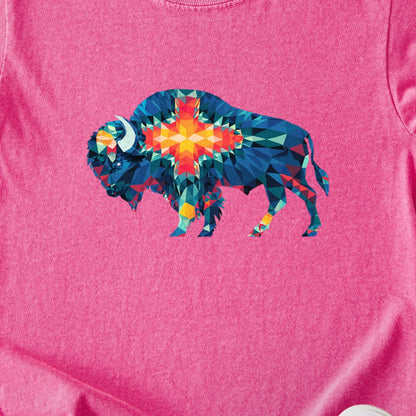 Buffalo Southwestern Mosaic Kids Cotton T-Shirt