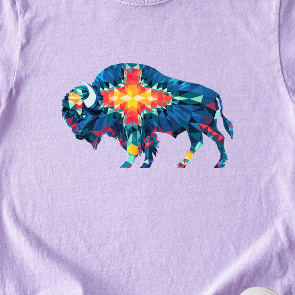 Buffalo Southwestern Mosaic Kids Cotton T-Shirt