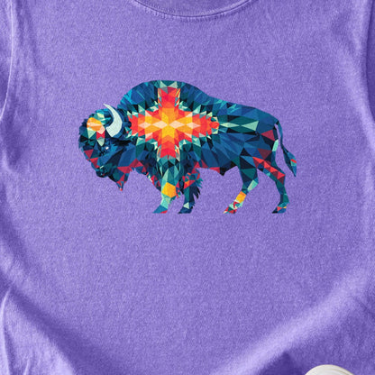 Buffalo Southwestern Mosaic Kids Cotton T-Shirt