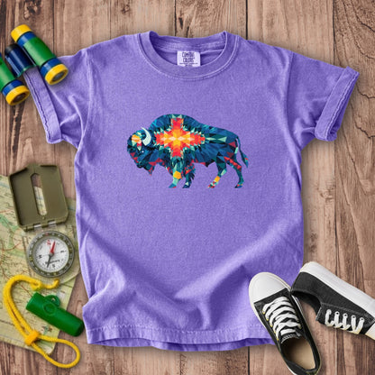 Buffalo Southwestern Mosaic Kids Cotton T-Shirt