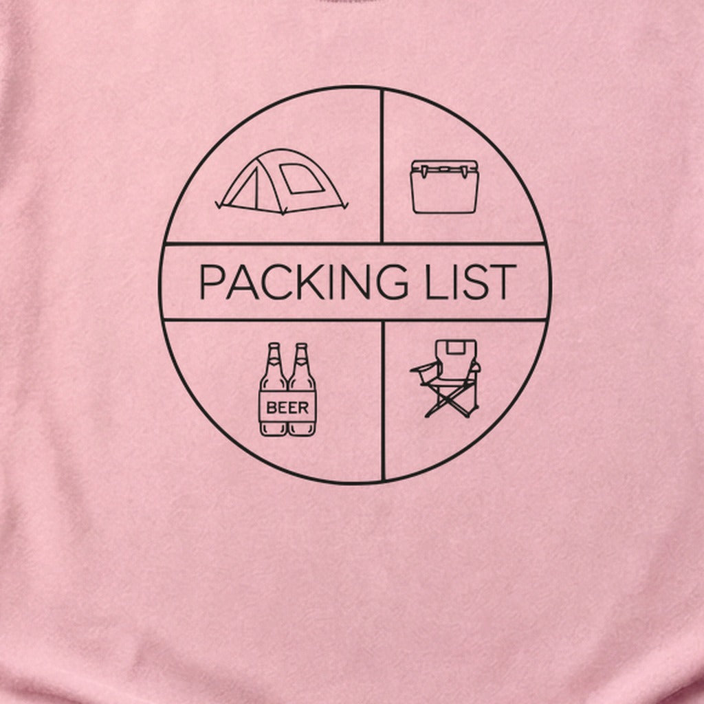 Camping Packing List Cotton T-Shirt