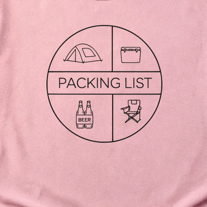 Camping Packing List Cotton T-Shirt