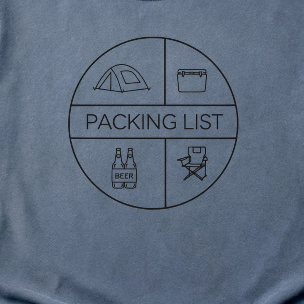 Camping Packing List Cotton T-Shirt