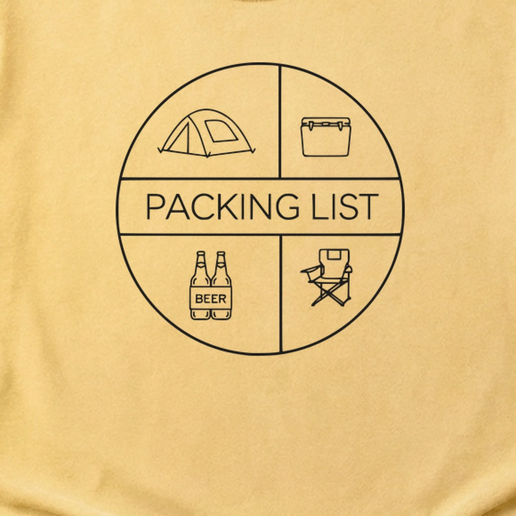 Camping Packing List Cotton T-Shirt