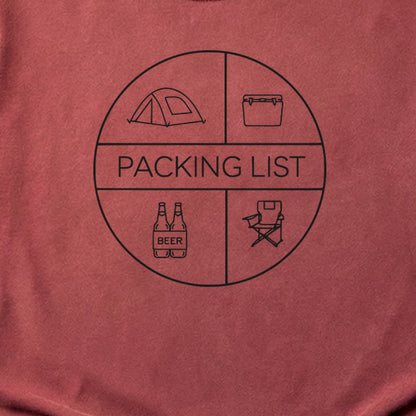 Camping Packing List Cotton T-Shirt