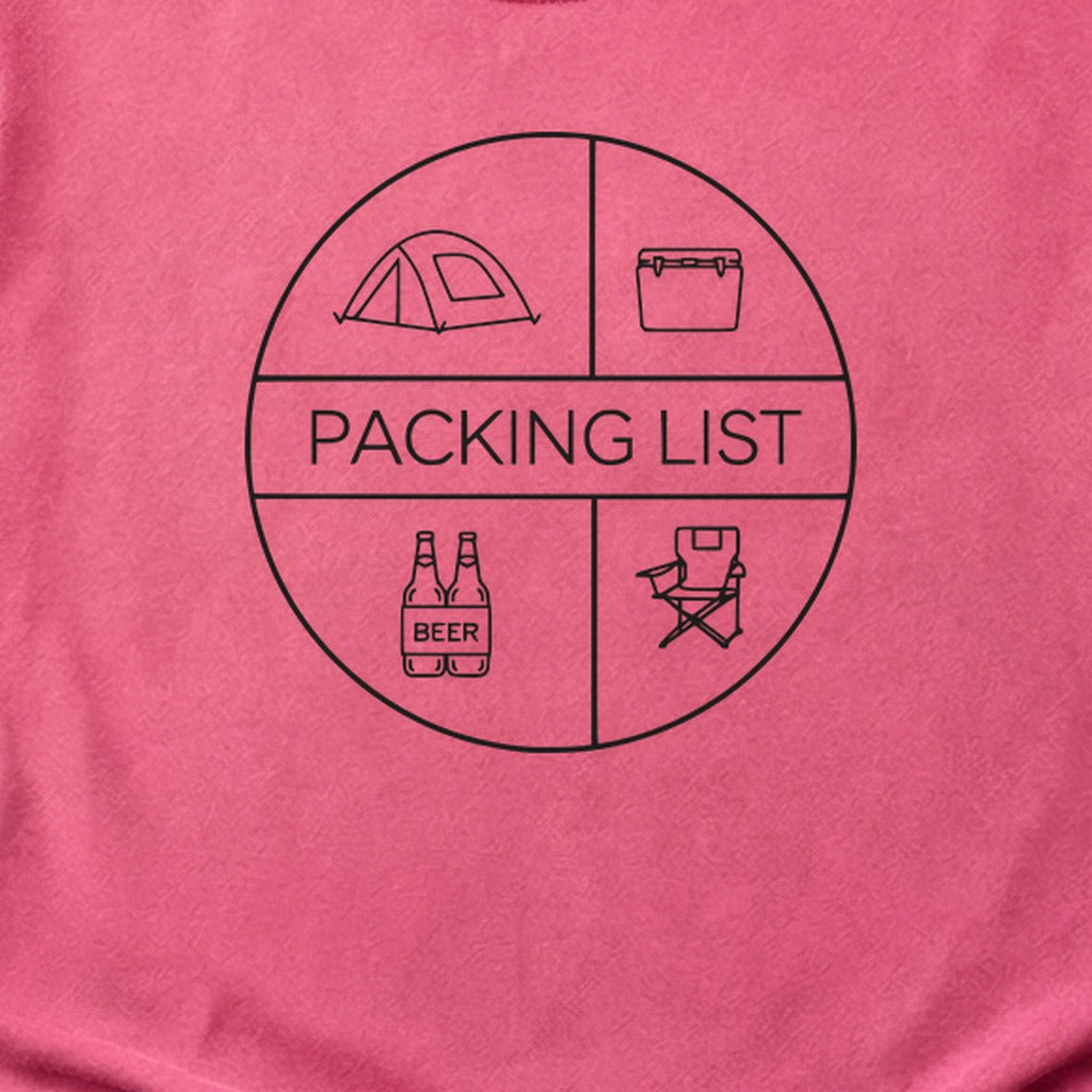 Camping Packing List Cotton T-Shirt