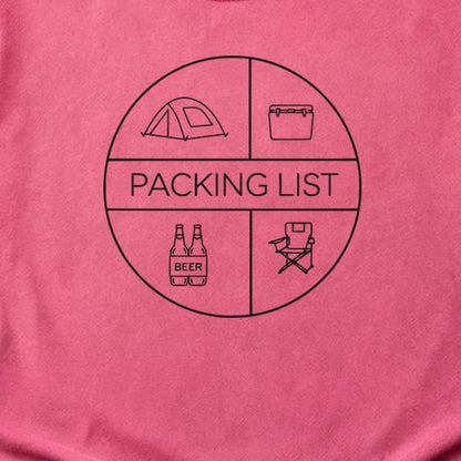 Camping Packing List Cotton T-Shirt