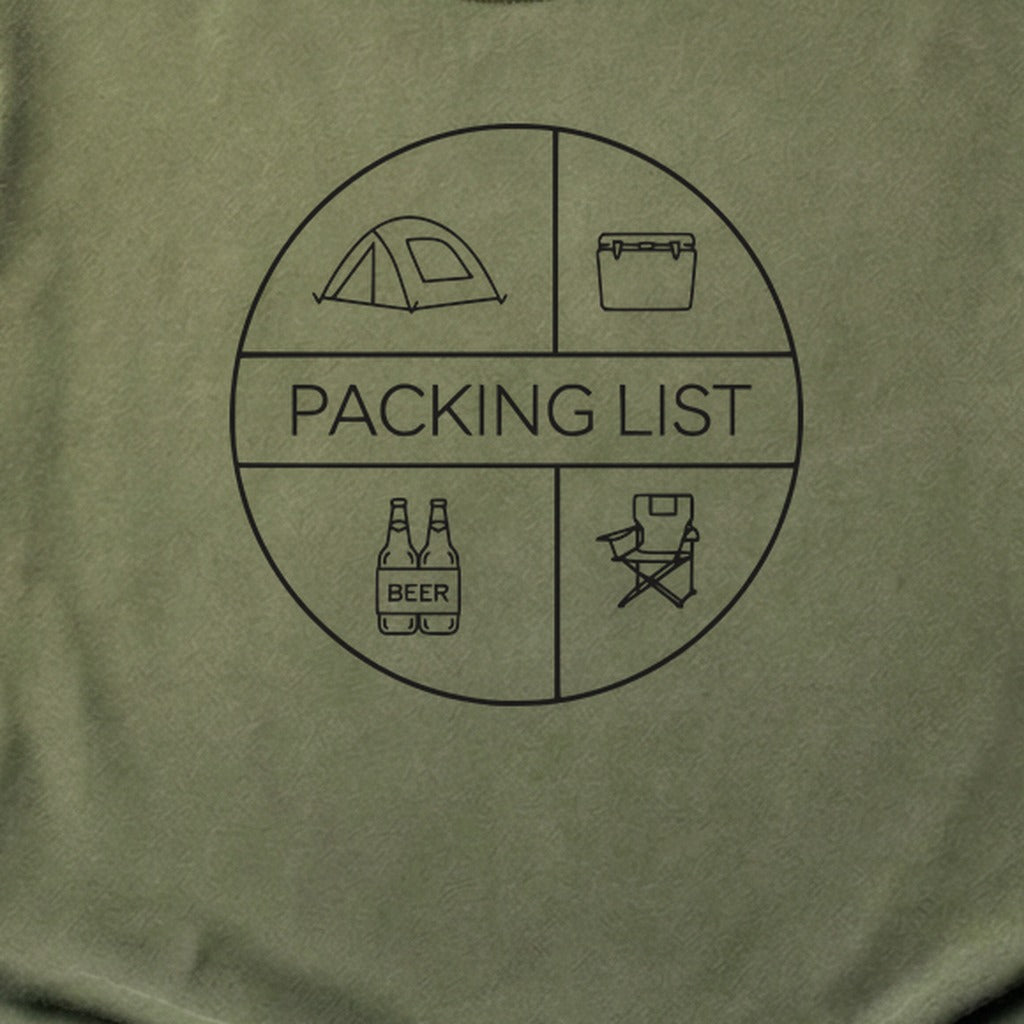Camping Packing List Cotton T-Shirt