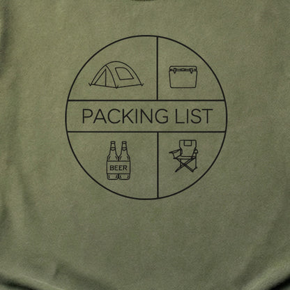 Camping Packing List Cotton T-Shirt