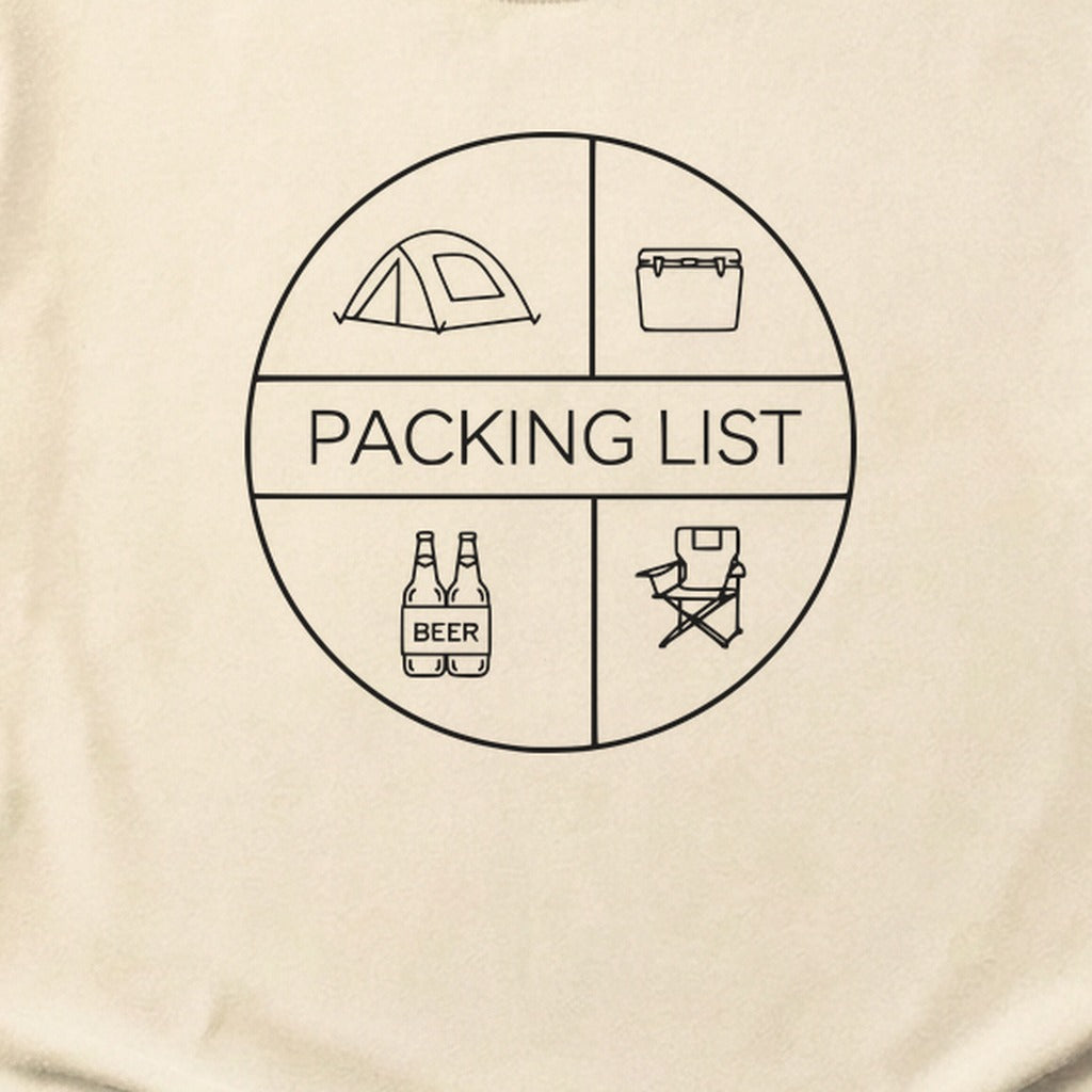 Camping Packing List Cotton T-Shirt