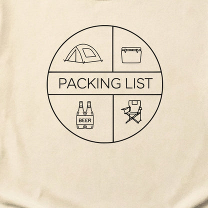 Camping Packing List Cotton T-Shirt