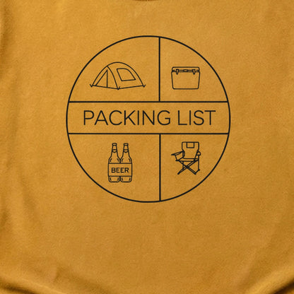 Camping Packing List Cotton T-Shirt