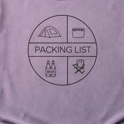 Camping Packing List Cotton T-Shirt