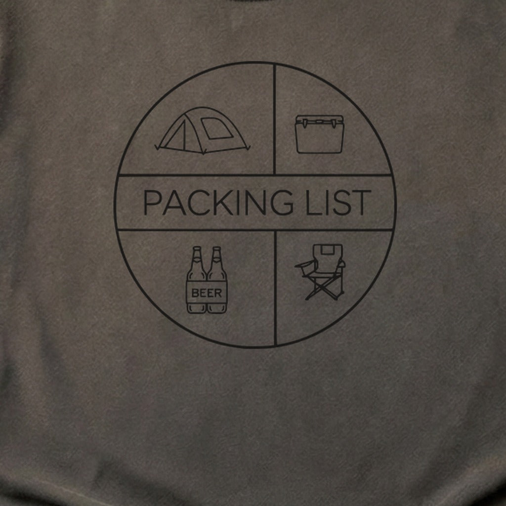 Camping Packing List Cotton T-Shirt